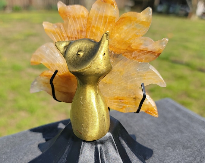 Golden Healer Crystal Nine-tailed Fox