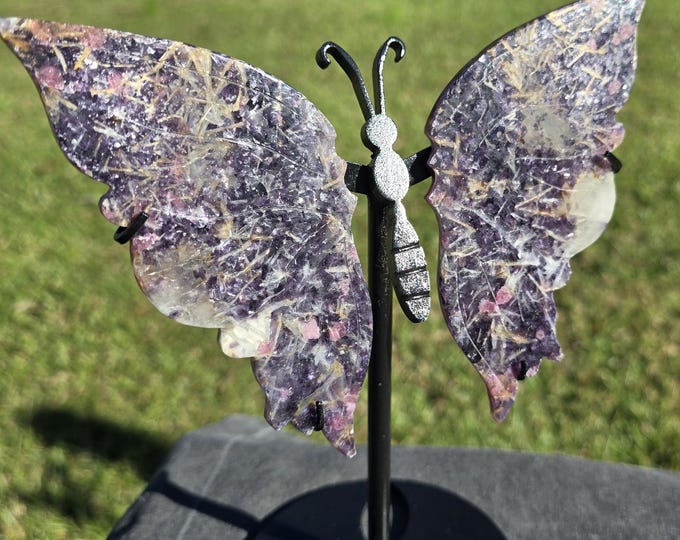 Unicorn Stone Crystal Butterfly Wings