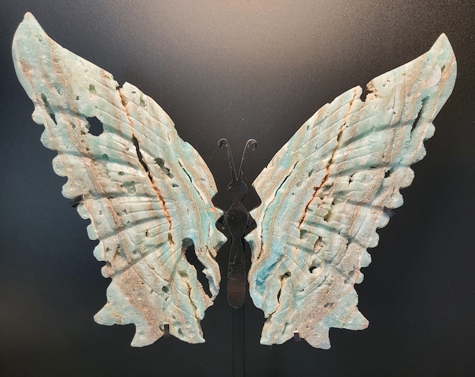 Hemimorphite Crystal Butterfly Wings