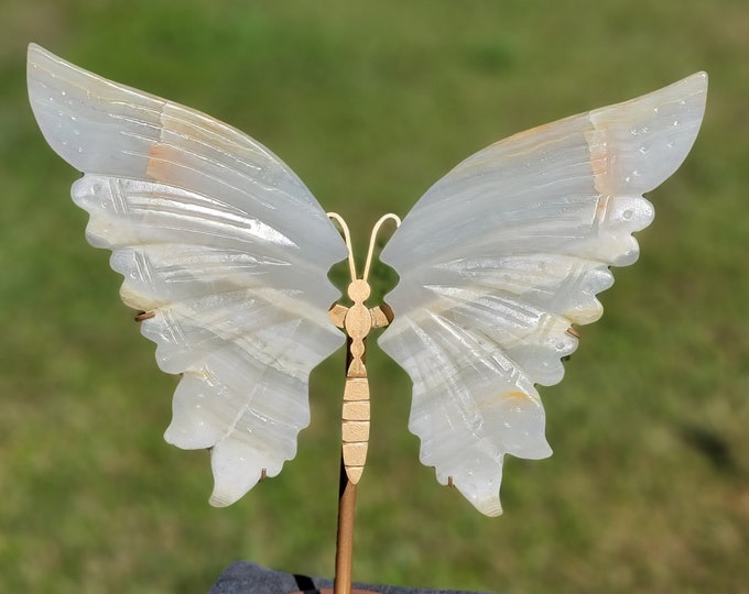 Afghan Jade Crystal Butterfly Wings