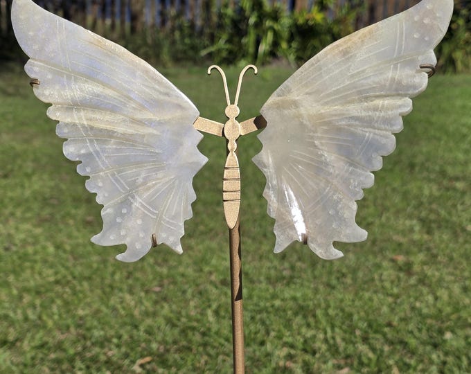 Moonstone Crystal Butterfly Wings