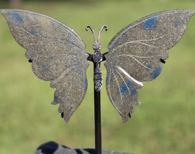 K2 Jasper Crystal Butterfly Wings
