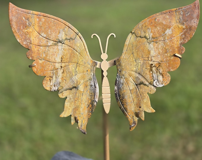 Yellow Jasper Crystal Butterfly Wings