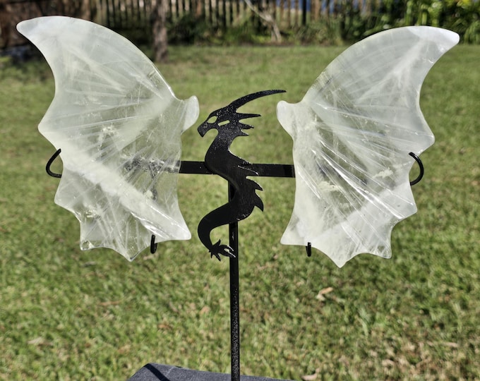 Citrine Crystal Dragon Wings