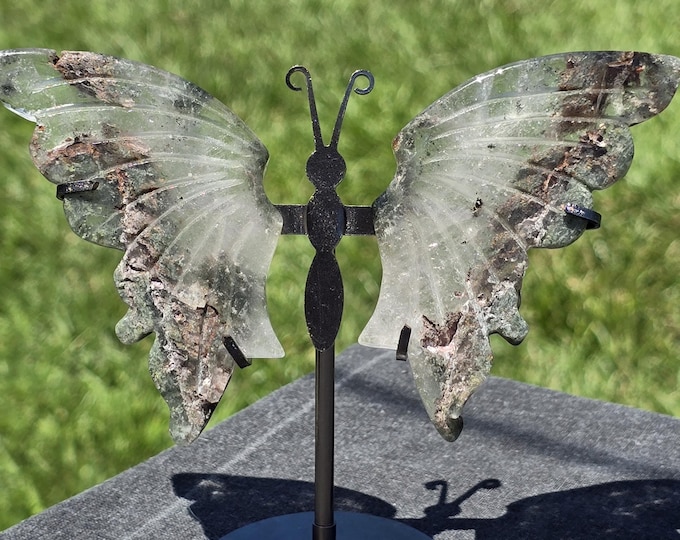 Phantom Garden Quartz Crystal Butterfly Wings