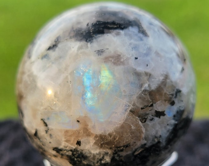 Rainbow Moonstone Crystal Sphere