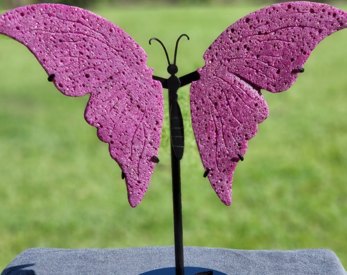 Honeycomb Ruby Crystal Butterfly Wings