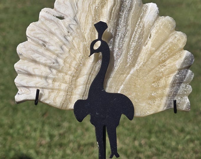 Yellow Calcite Crystal Peacock Wings