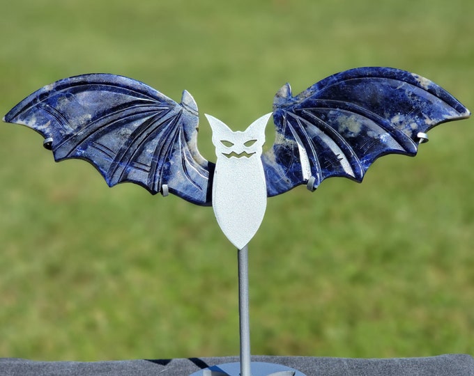 Sodalite Crystal Bat Wings