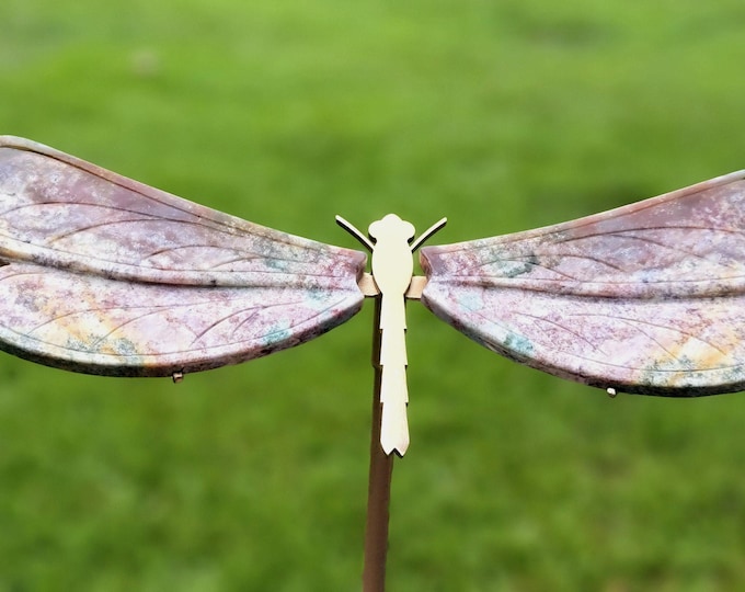Ocean Jasper Crystal Dragonfly Wings