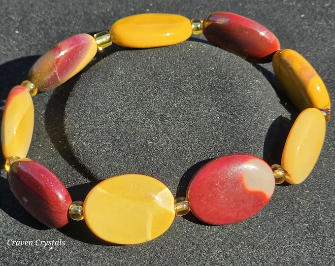 Mookaite Jasper Crystal Beaded Bracelet
