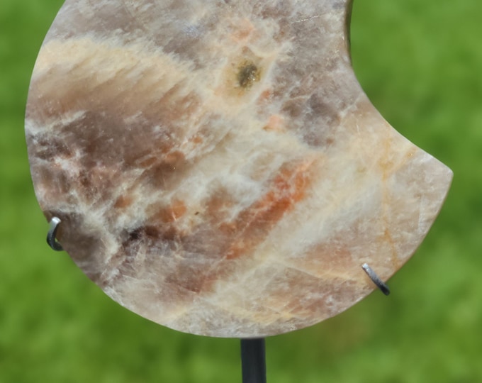 Moonstone & Sunstone Crystal Moons