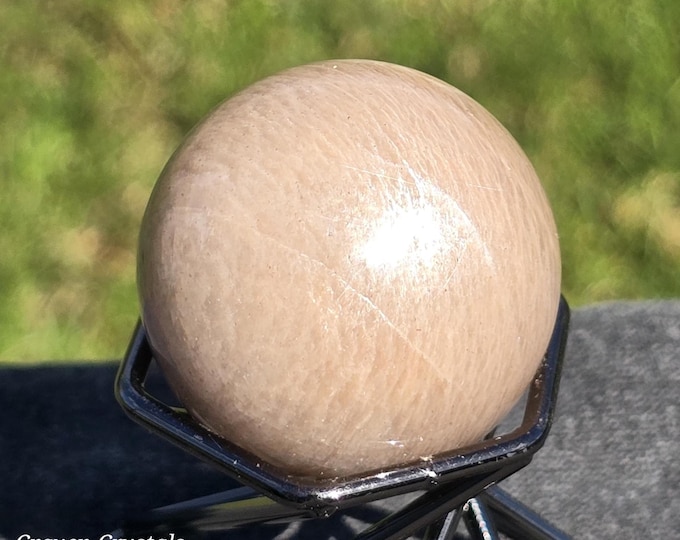 Peach Moonstone Crystal Sphere