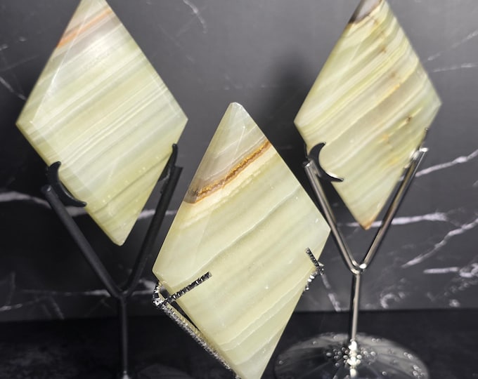 Afghan Jade Crystal Diamond Rhombus