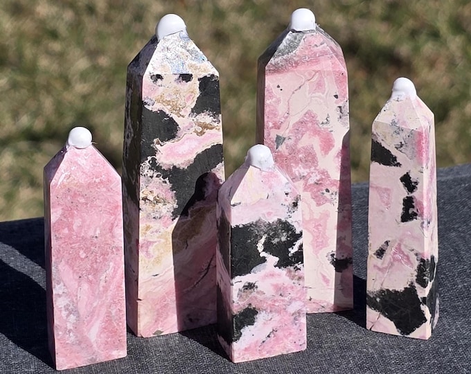 Peru Rhodochrosite Crystal Towers
