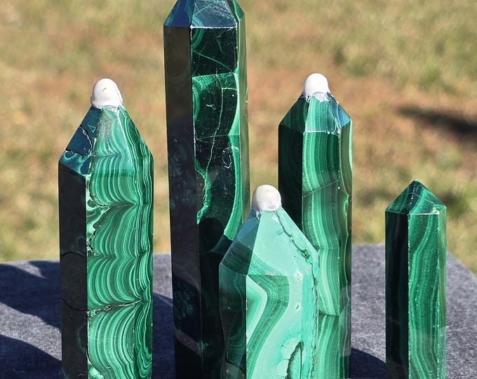 Malachite Crystal Towers