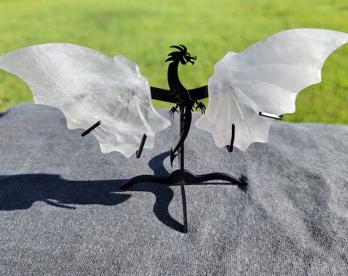 Clear Quartz Crystal Mini Dragon Wings