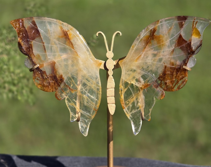 Golden Healer Crystal Butterfly Wings