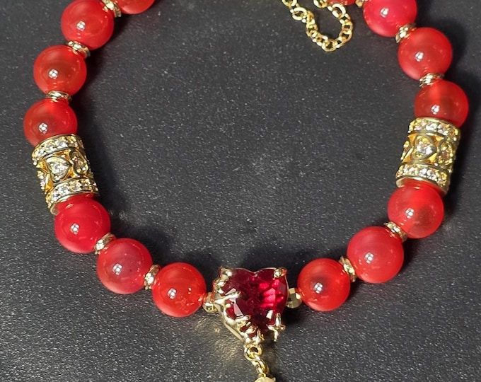 Red Candy Heart Agate ~ Candy Crush