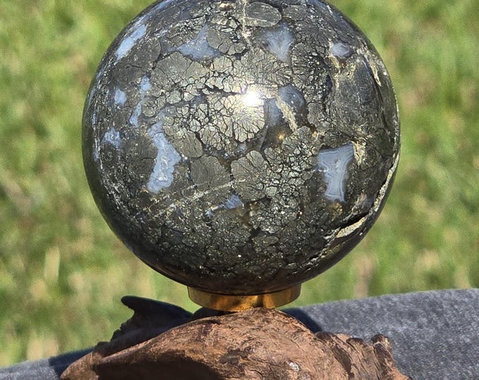Pyrite Crystal Sphere