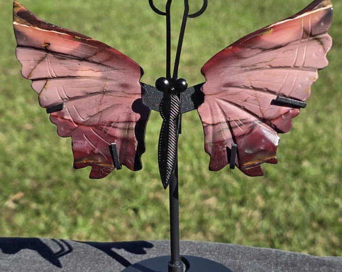 Purple Mookaite Crystal Butterfly Wings