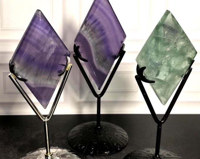 Fluorite Crystal Rhombus Diamond