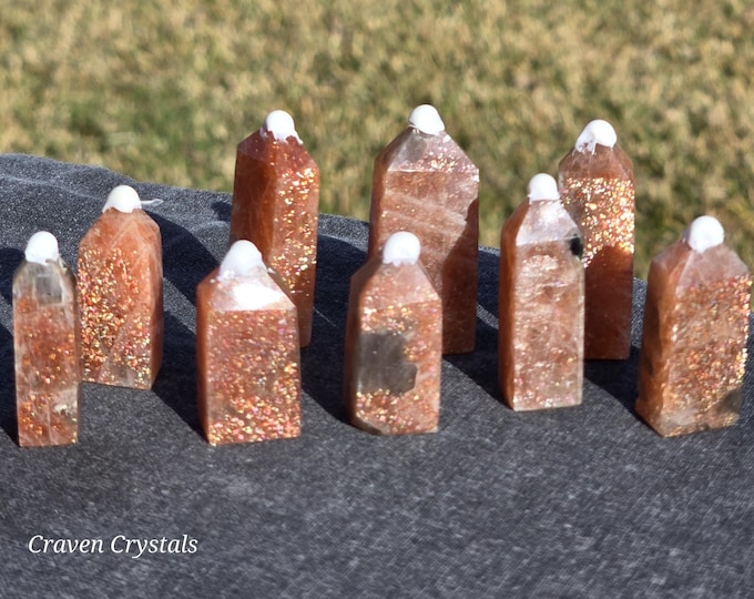 Mini Confetti Sunstone Crystal Towers