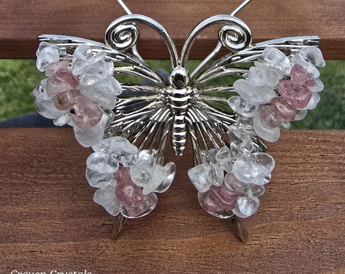 Genuine Crystal Chip Butterflies