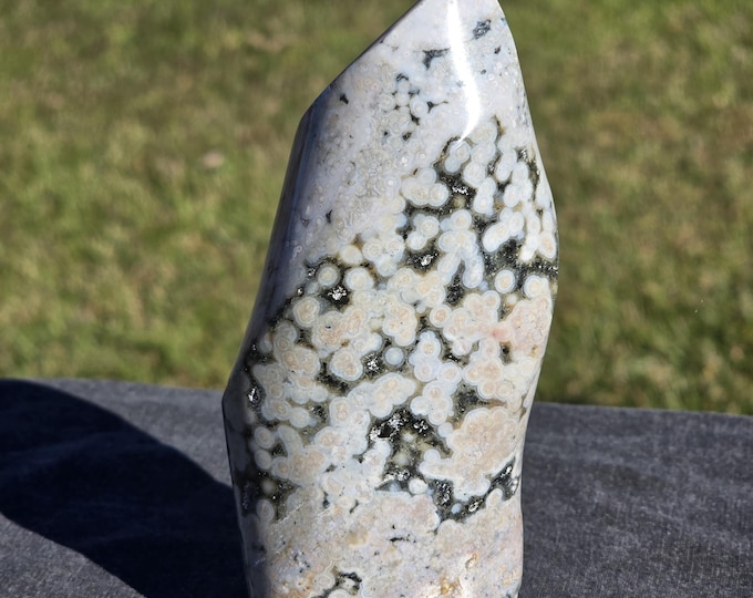 8th Vein Ocean Jasper Crystal Flame