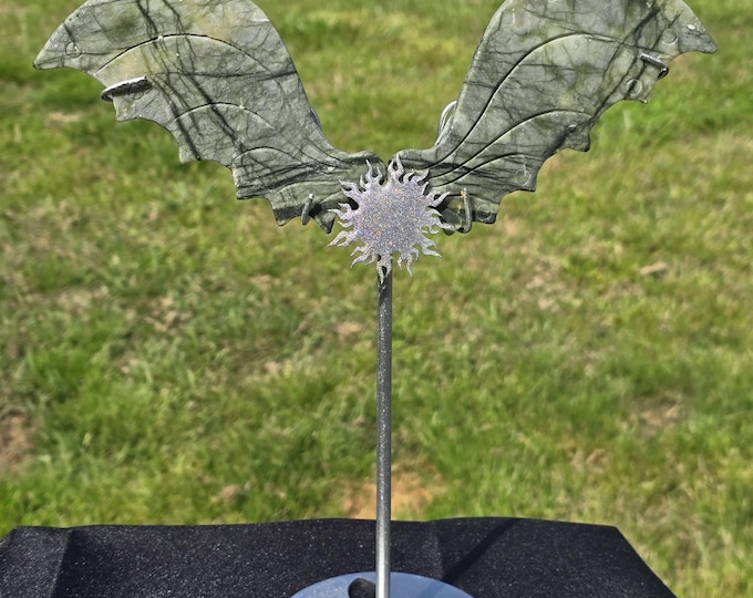 Serpentine Jade Crystal Dragon Wings