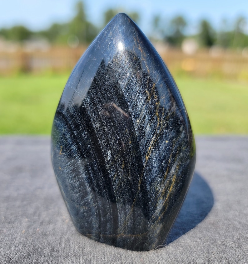 Blue Tigers Eye Crystal Mountain Etsy