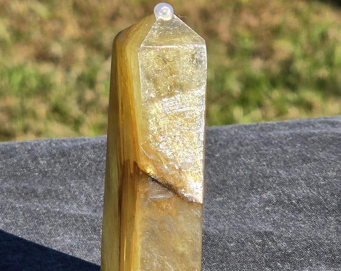 Golden Mica Crystal Tower