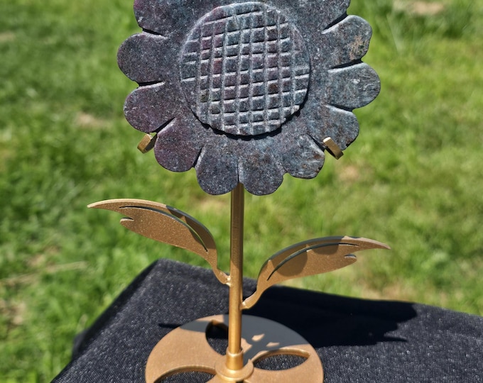 Ruby Kyanite Crystal Sunflower