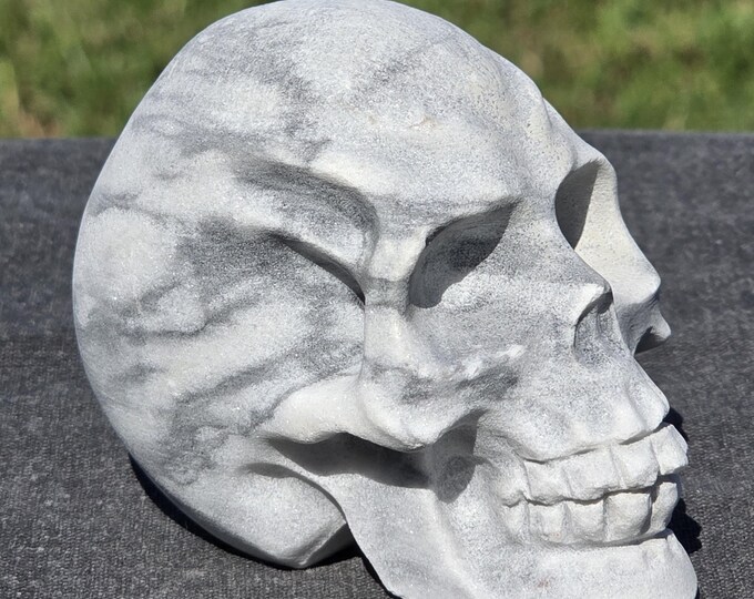 Howlite Crystal Skull