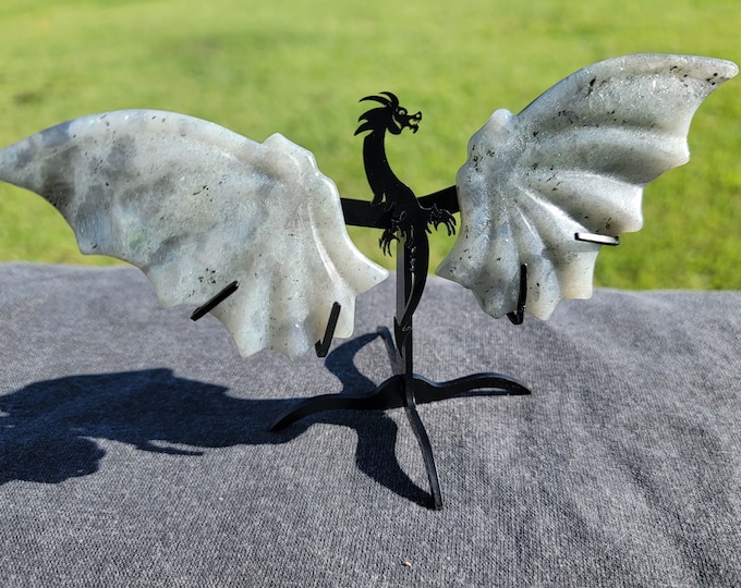 Labradorite Crystal Mini Dragon Wings