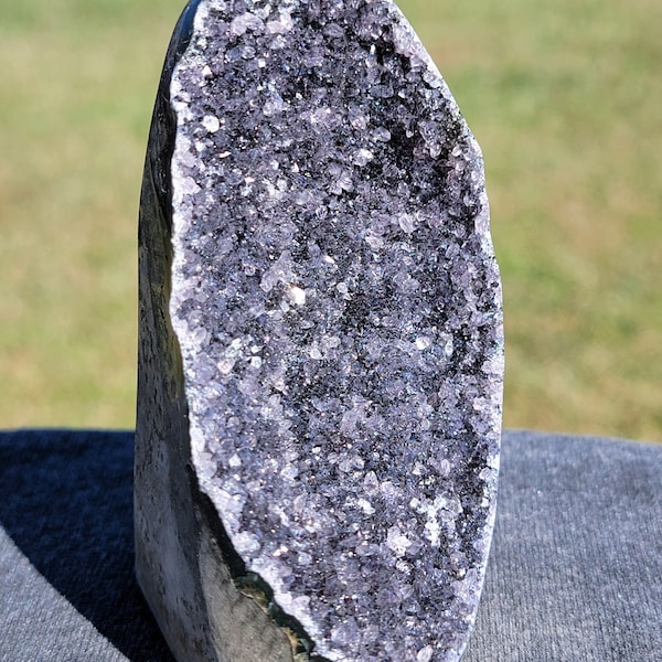 Deep Purple Amethyst Crystal Geode