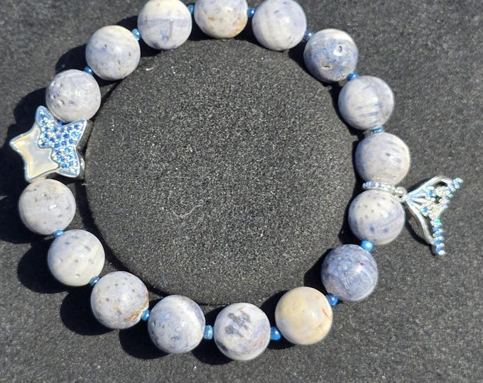 Blue Coral Custom Bracelet ~ Tail of the Tide