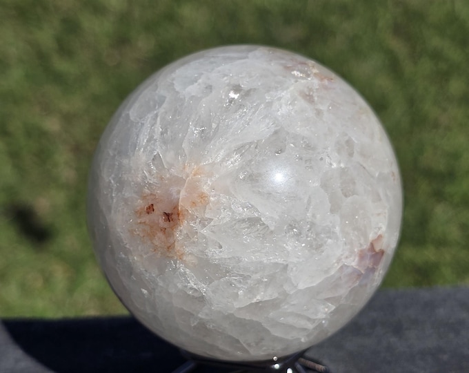 Crackle Fire Quartz Crystal Sphere