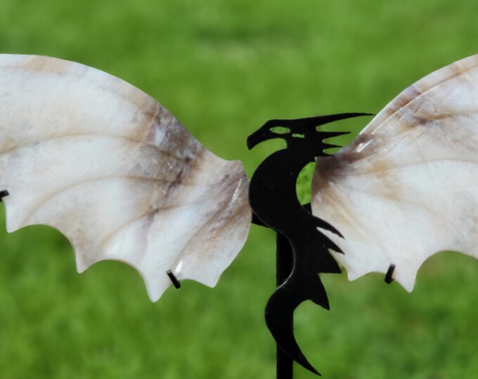 Smoky Purple Dream Amethyst Crystal Dragon Wings