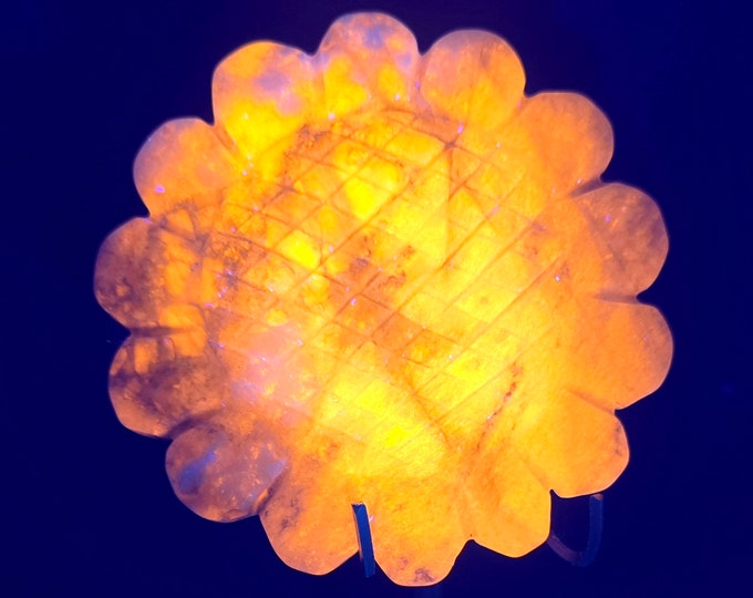 Afghanite Sodalite Crystal Sunflower * UV