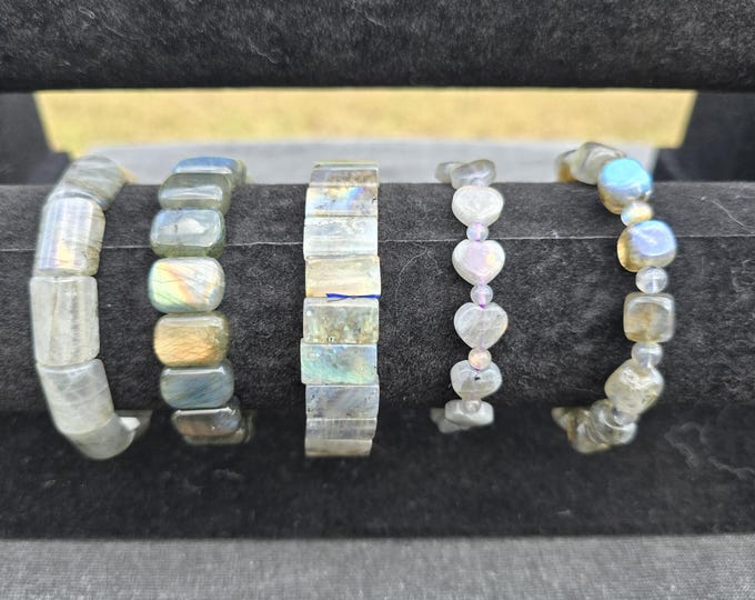 Crystal Labradorite Bracelets