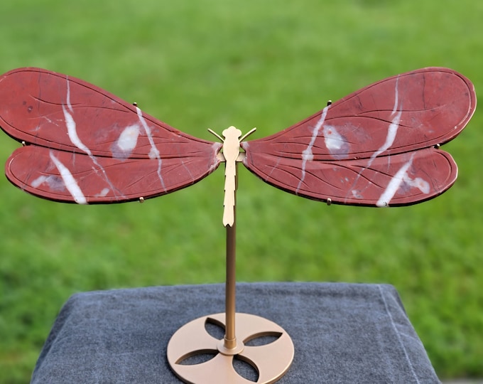 Red Jasper Crystal Dragonfly Wings