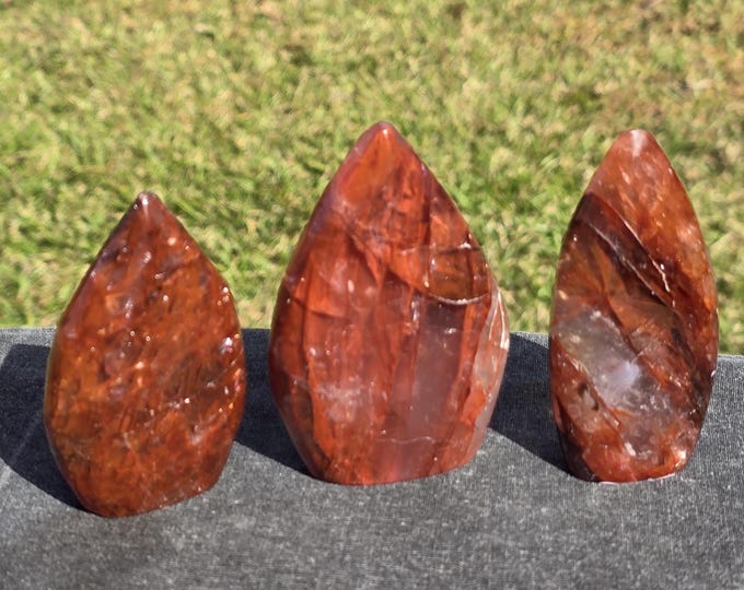 Fire Quartz Crystal Drop