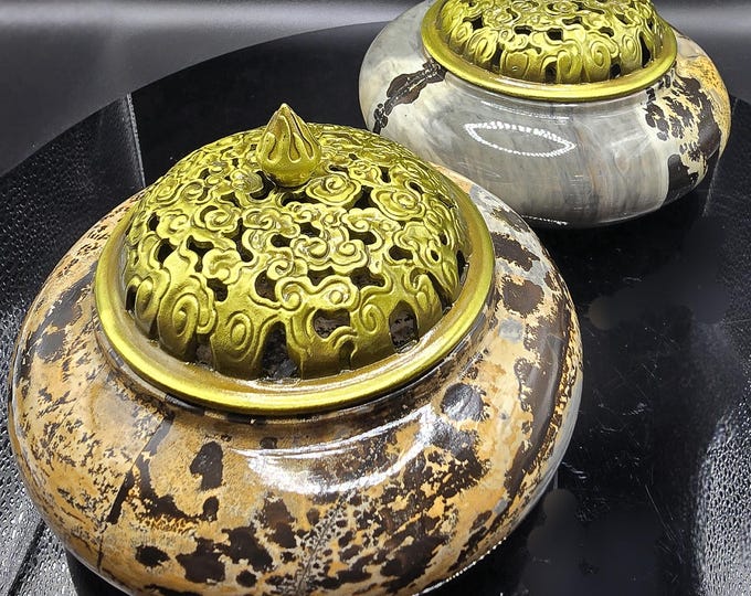 Picture Jasper Crystal Decorative Bowls