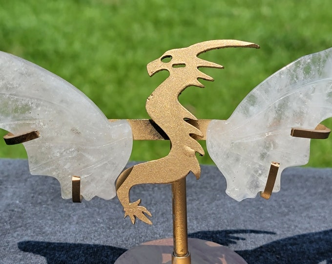 Clear Quartz Small Crystal Dragon Wings