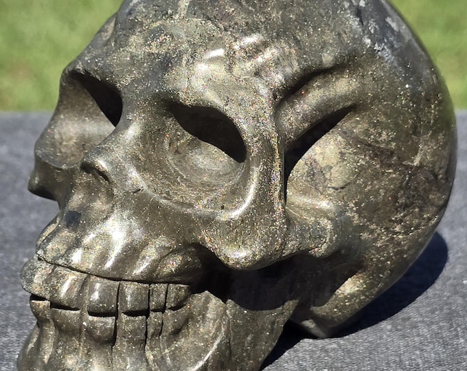 Pyrite Crystal Skull