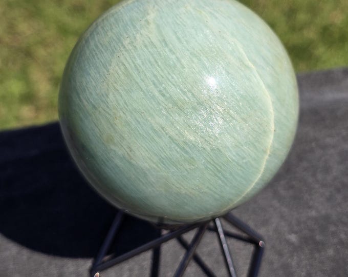 Green Amazonite Crystal Sphere