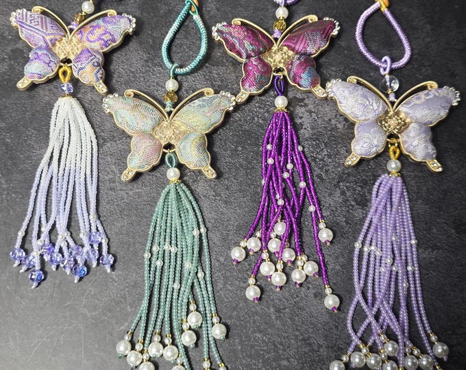 Songjin Song Brocade Butterfly Bag Charm