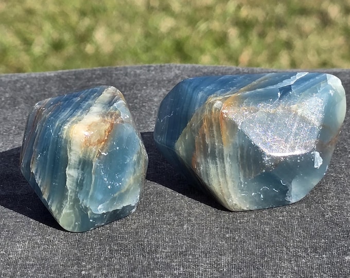 Blue Onyx Crystal Freeforms