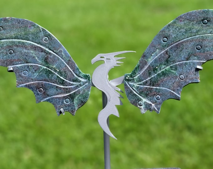 Ruby Kyanite Crystal Dragon Wings